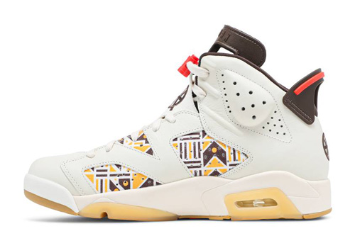fake Jordan 6 Retro Quai54 Sail Brown (2020)