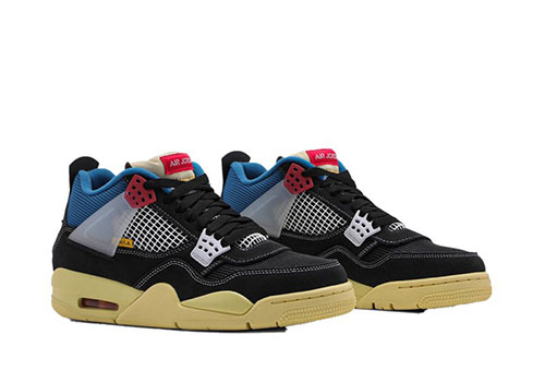 1:1 Fake Jordan 4 Union 'Off Noir' Replica For $100 | JordanKicks.org
