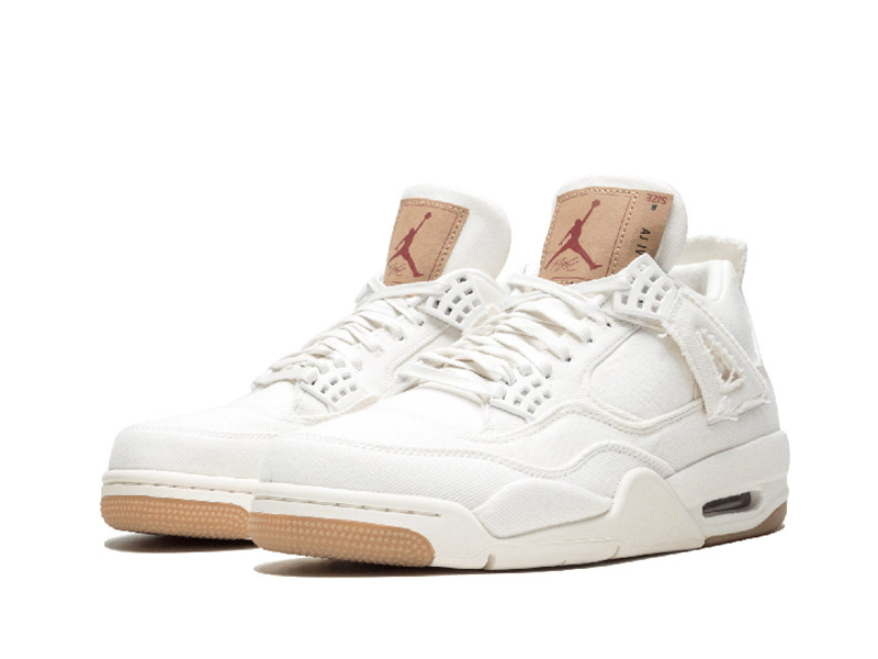 Levi's Jordan 4 White Denim fake
