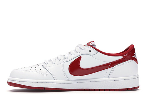 Jordan 1 Retro Low White Varsity Red fake