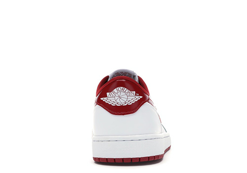 Jordan 1 Retro Low White Varsity Red fake