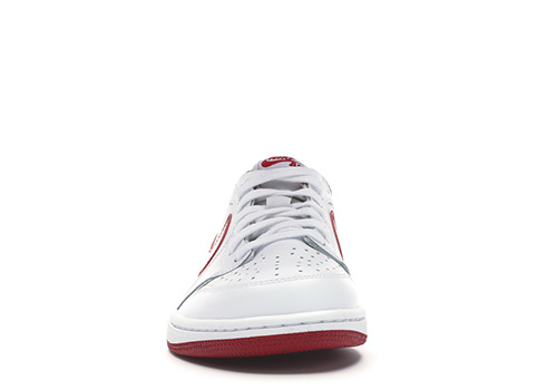Jordan 1 Retro Low White Varsity Red fake