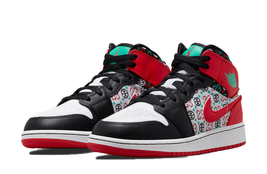 cheap fake Jordan 1 Mid GS Holiday