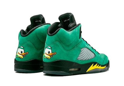 Jordan 5 Oregon Ducks fake