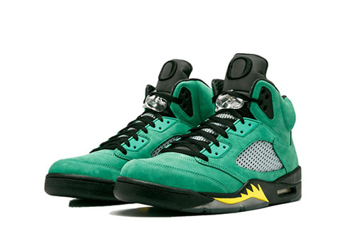 Jordan 5 Oregon Ducks fake