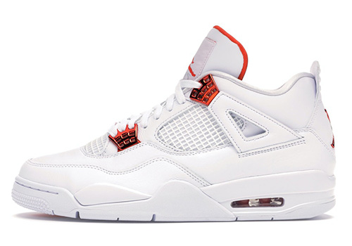 fake Jordan 4 Orange Metallic