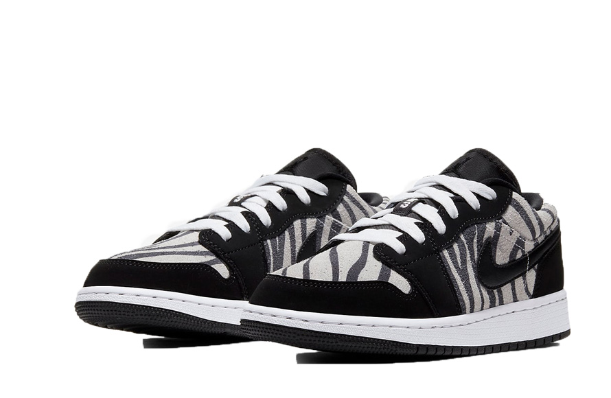 fake Jordan 1 Low Zebra GS