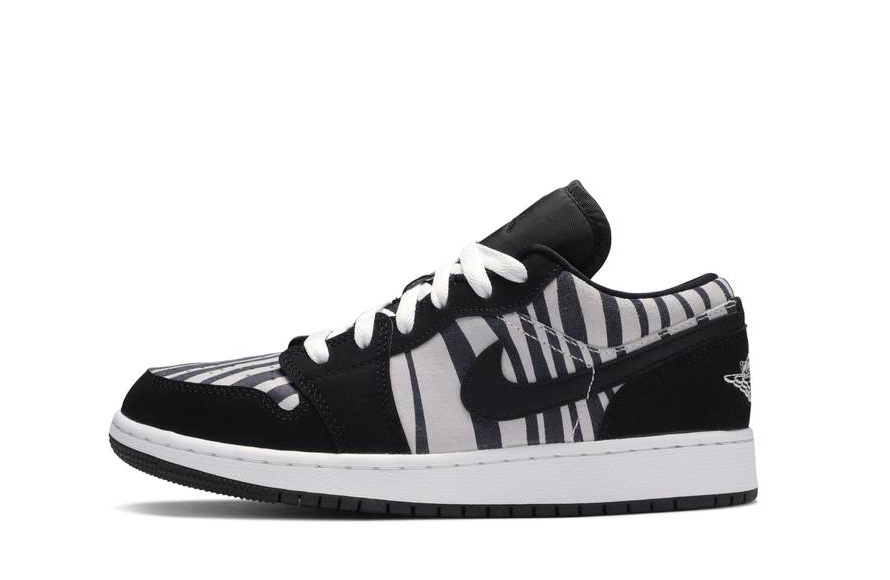 fake Jordan 1 Low Zebra GS