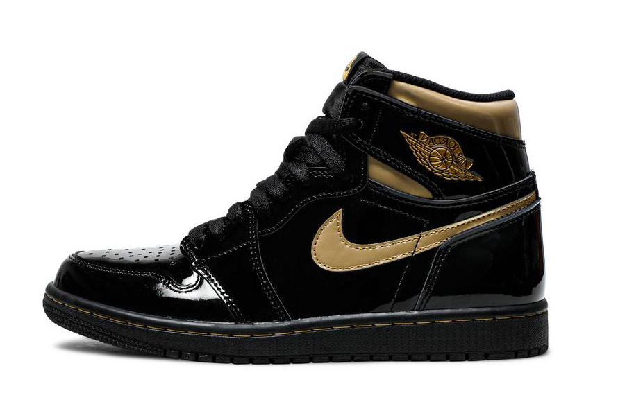 fake jordan 1 black and gold
