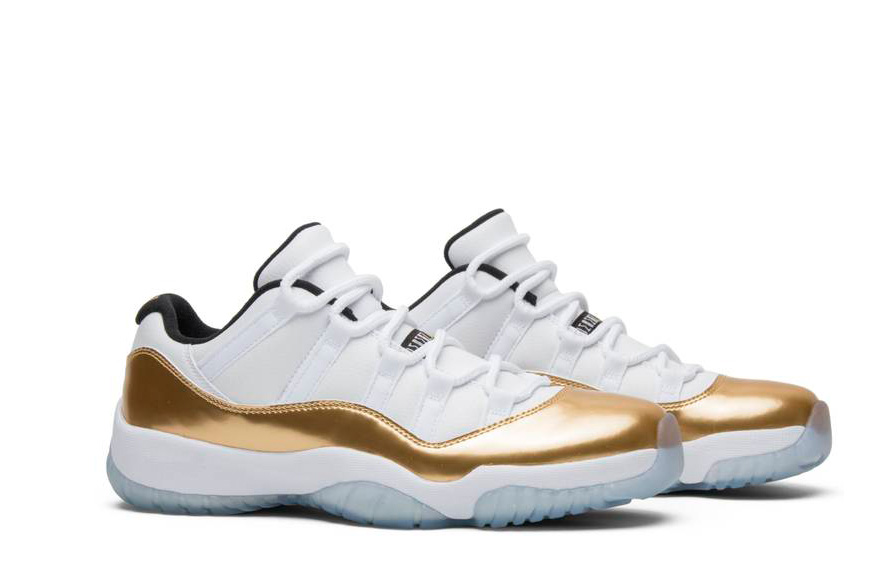 fake jordan 11 low gold