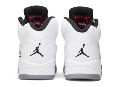 Supreme x Air Jordan 5 White fake