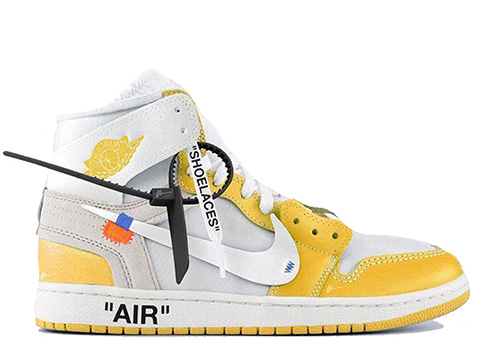 fake Off-White Jordan 1 High Yellow