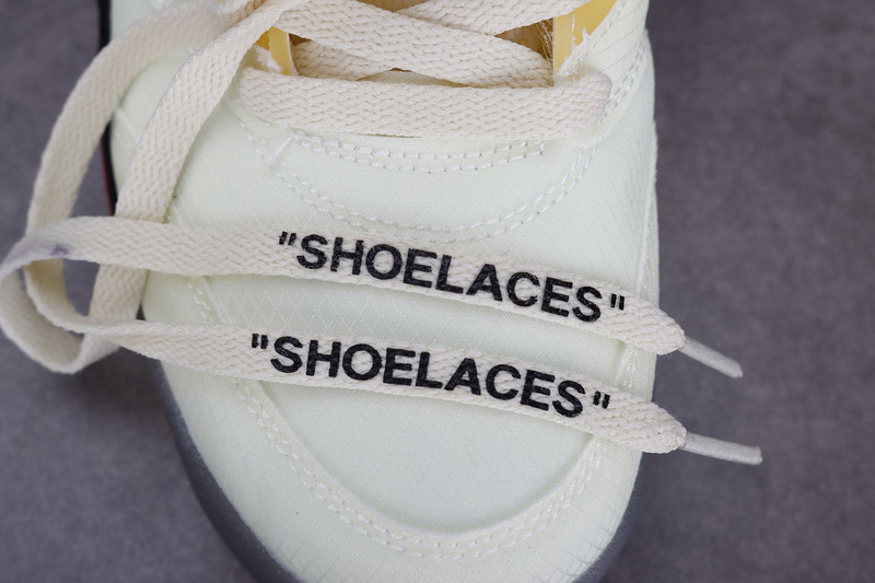 Fake Off-White Jordan 5 Sail Details