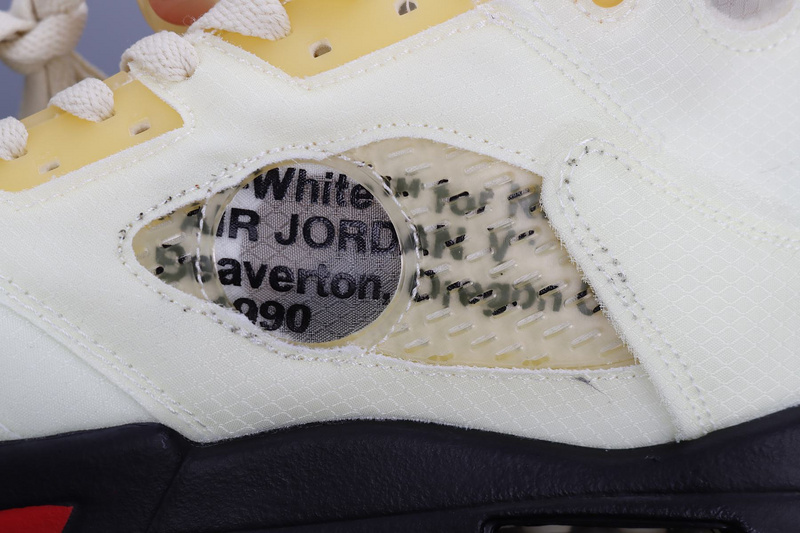 fake off white jordan 5 sail