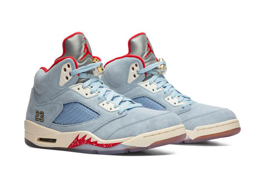 Fake Trophy Room Jordan 5 Ice Blue