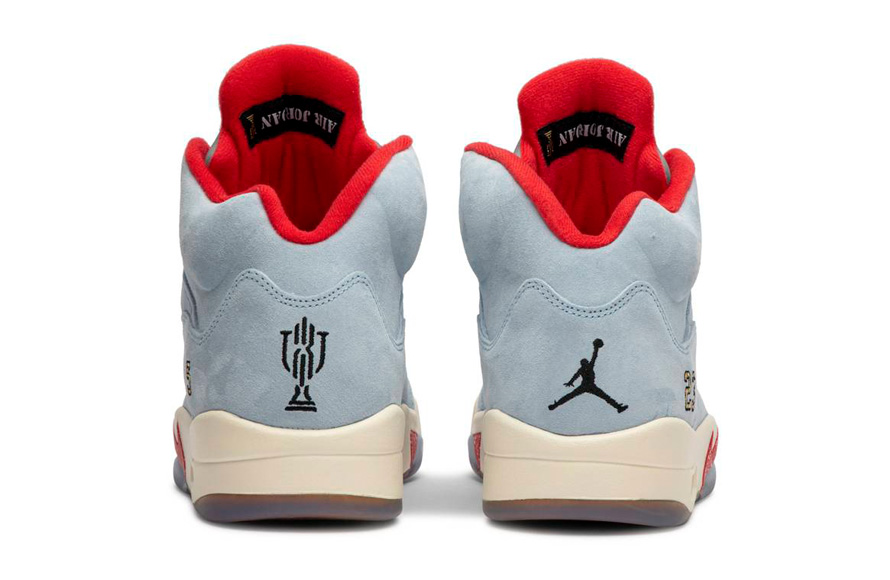 Fake Trophy Room Jordan 5 Ice Blue