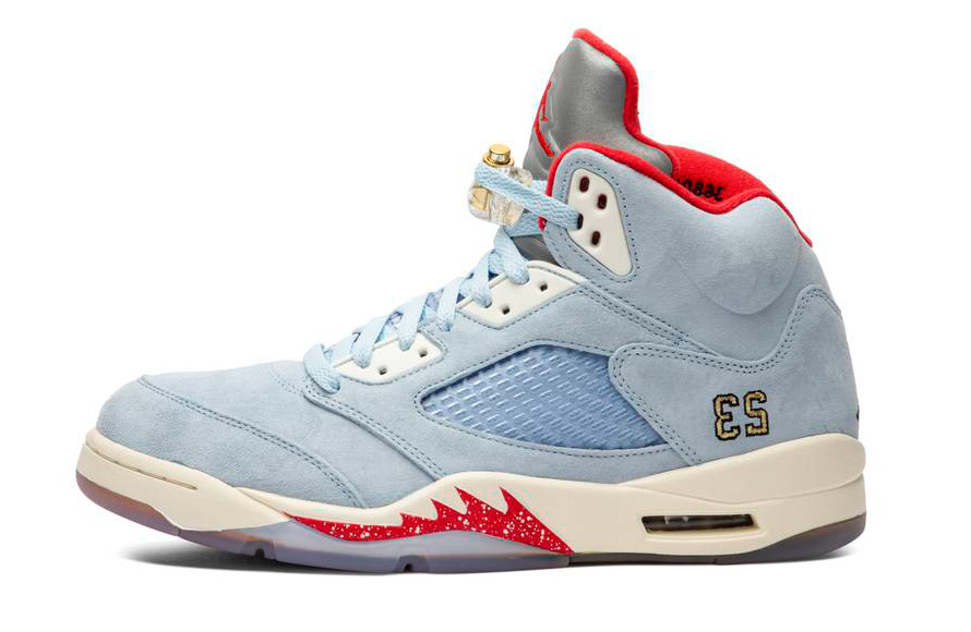 Fake Trophy Room Jordan 5 Ice Blue