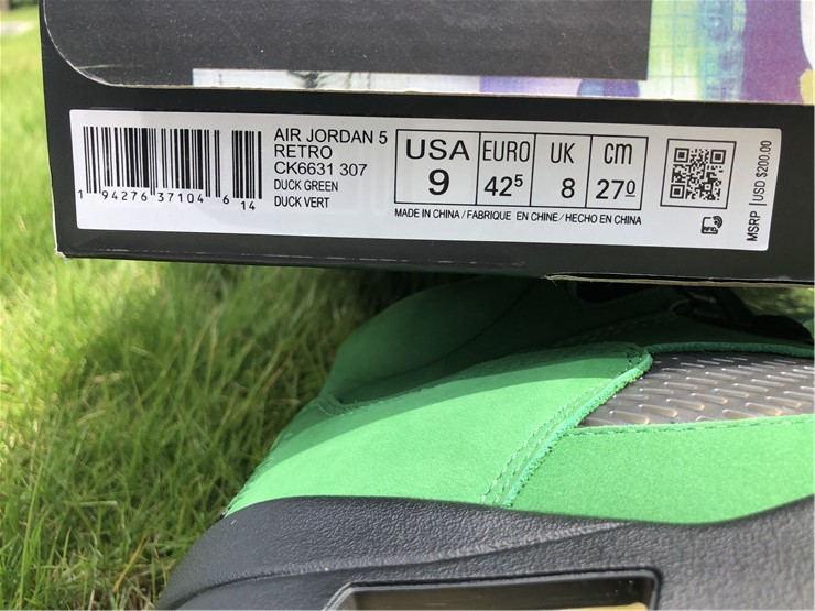 Air Jordan 5 Oregon fake